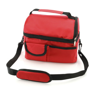 Frigorifero Bemel all-terrain in resistente poliestere 600D con molteplici tasche. Interno isotermico con finitura in alluminio.