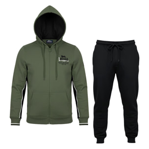 Tuta Uomo LONSDALE Cotone Felpato Zip Cappuccio