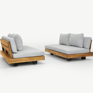 Salon de jardin 4 places en bois FSC - CAPRI