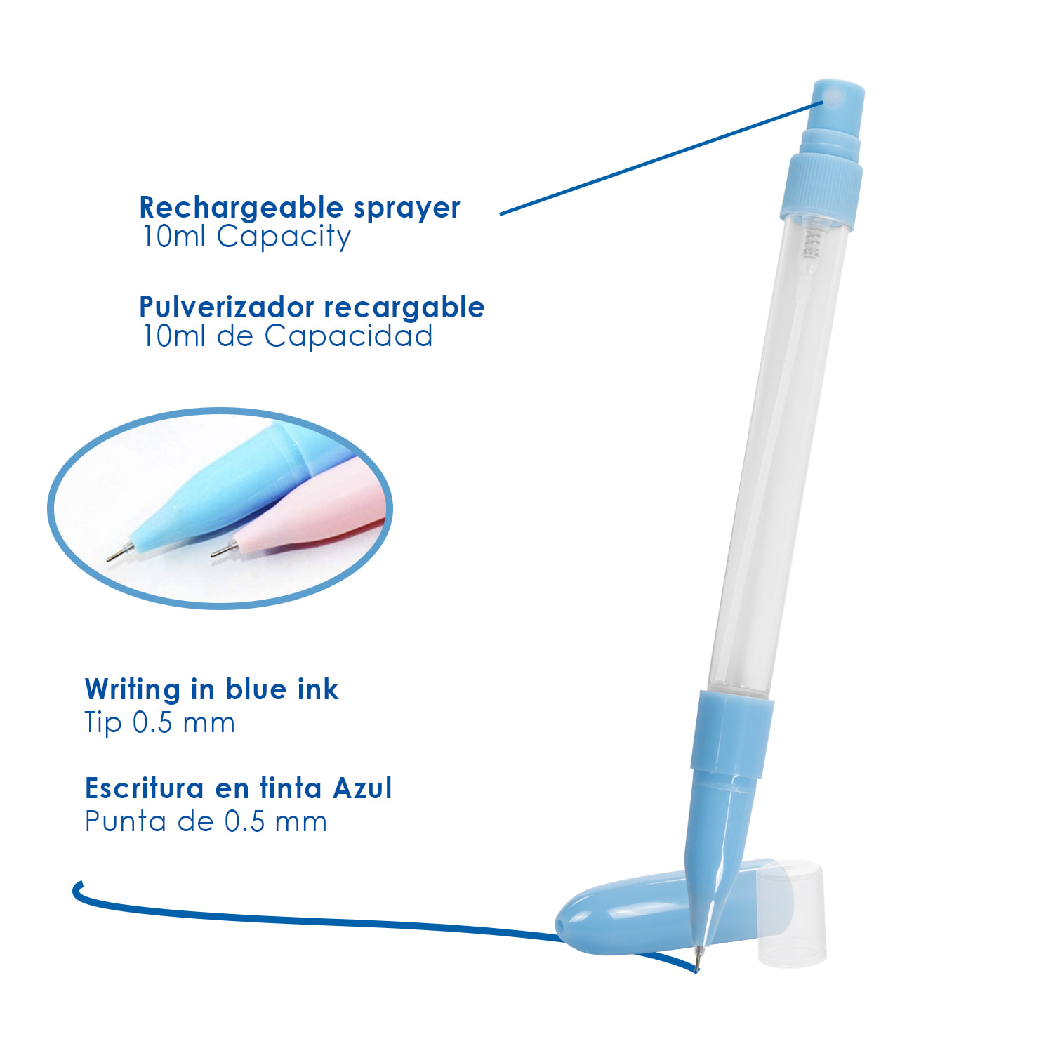 Penna con dispenser di gel idroalcolico