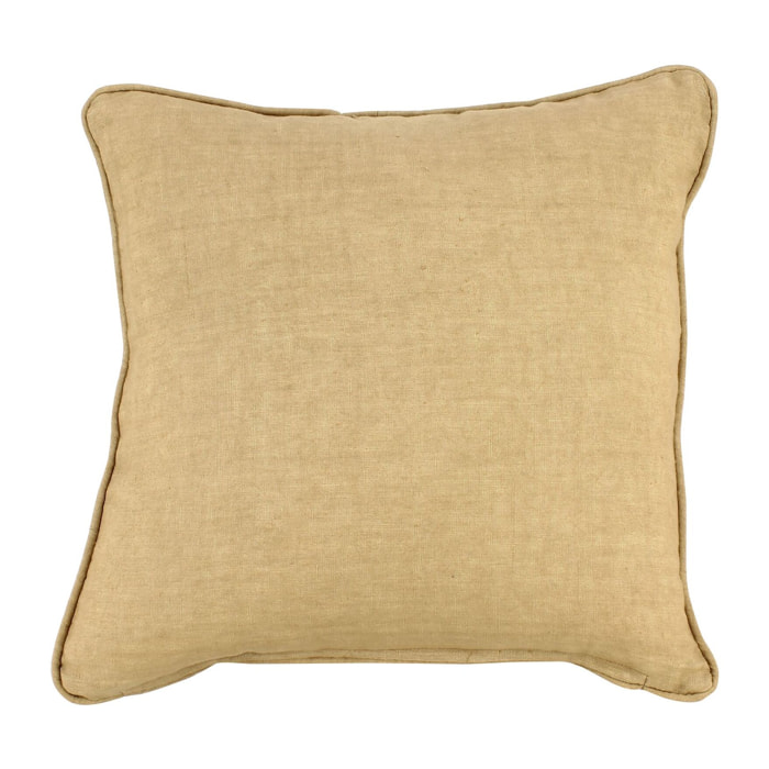 Coussin en lin camel 40cm NYL