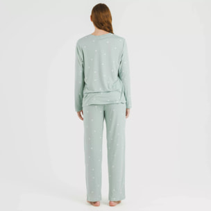 Pigiama lungo da donna soft choer