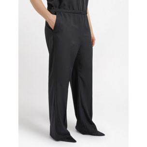 Fiorella Rubino - Tuta jumpsuit con zip davanti - Nero