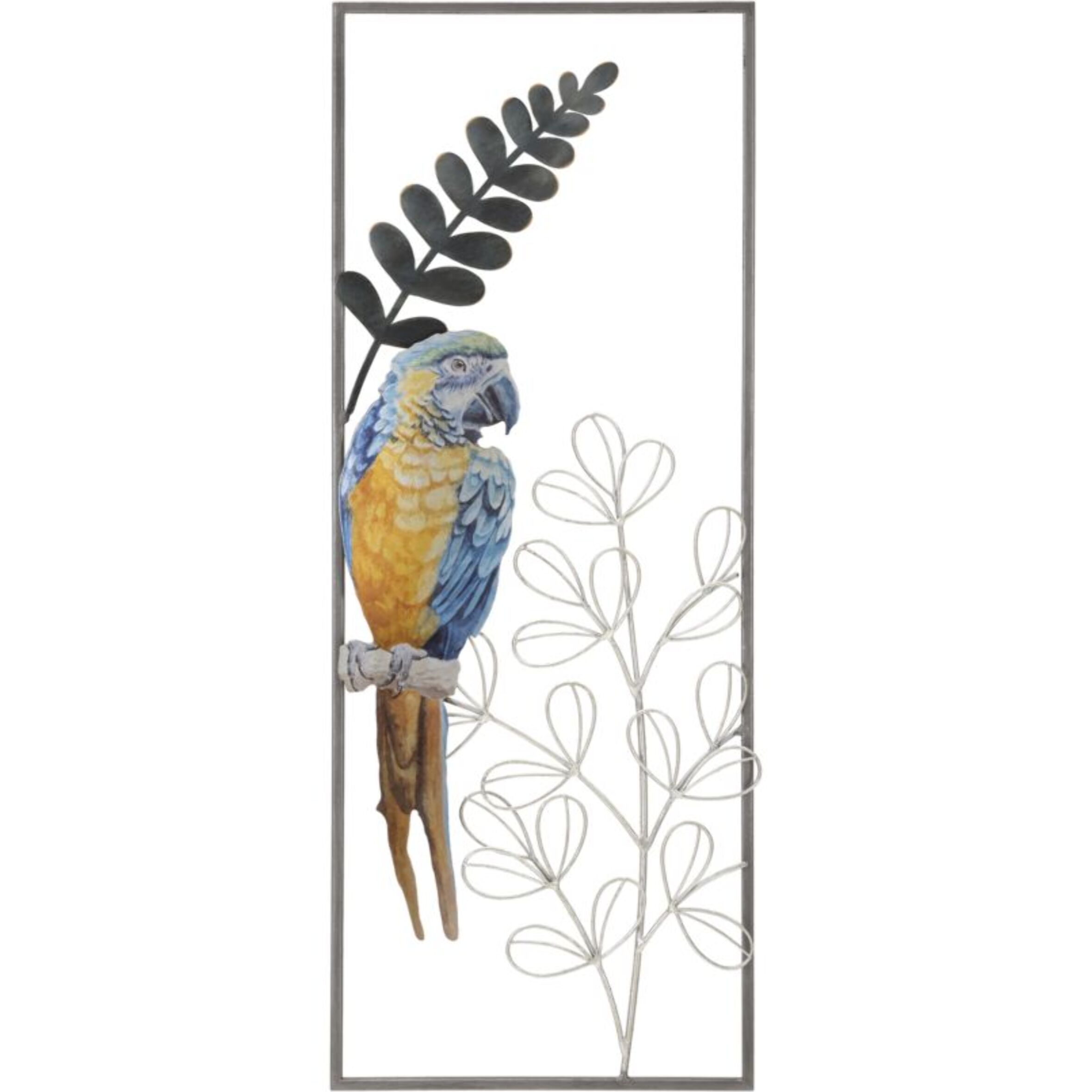 PANNELLO IN FERRO PARROT CM 28,6X2,5X74,3