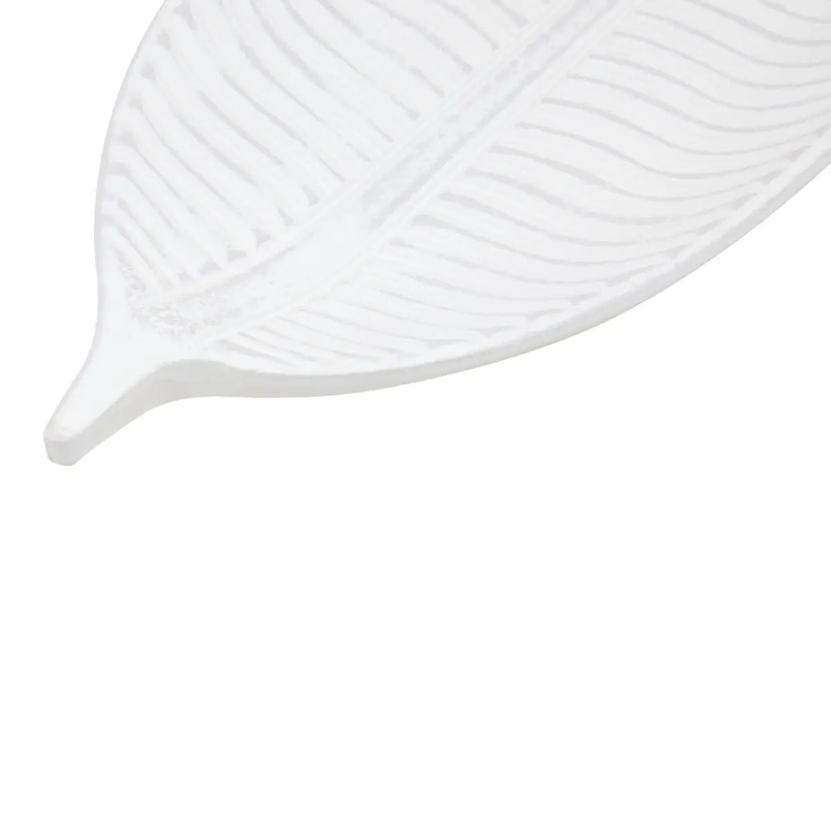 Vide-poche Maia oblong 14x39cm blanc