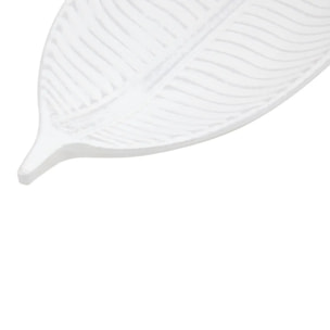 Vide-poche Maia oblong 14x39cm blanc