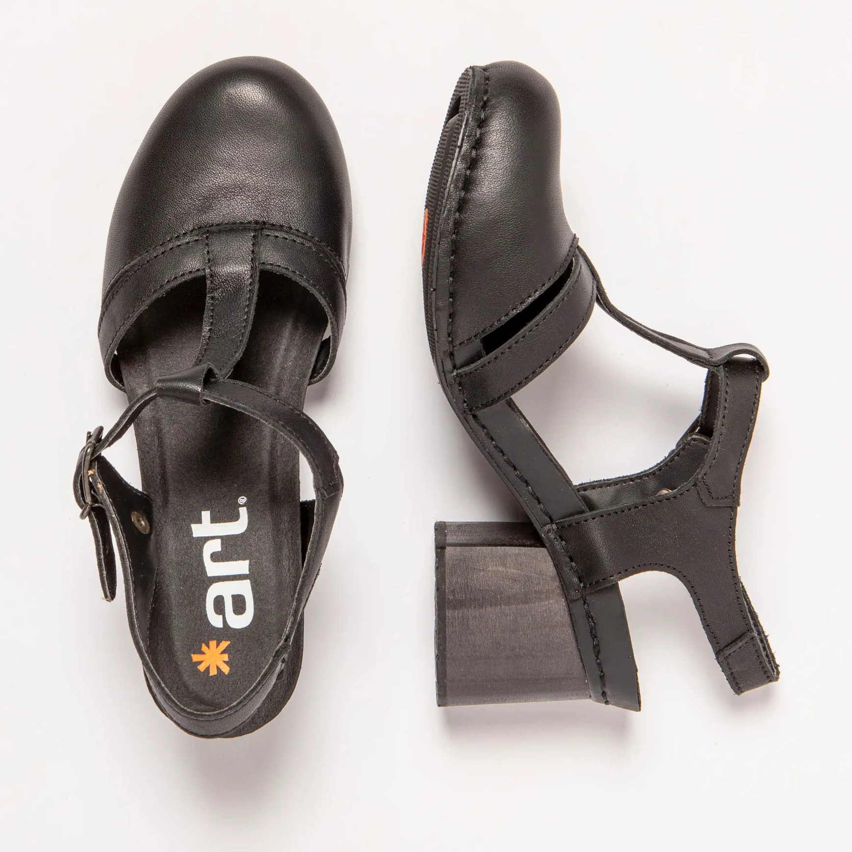 Sandalias con tacón 1874 NAPPA BLACK/ I WISH color Black