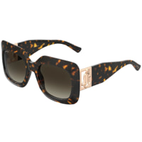Jimmy Choo - lunettes de soleil - havane - protection solaire : catégorie 3