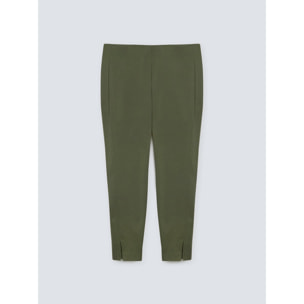 Fiorella Rubino - Pantaloni skinny con inserti laterali - Verde