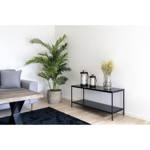 Set 2 lanterne in acciaio e vetro Bondi — nero, misure graduate