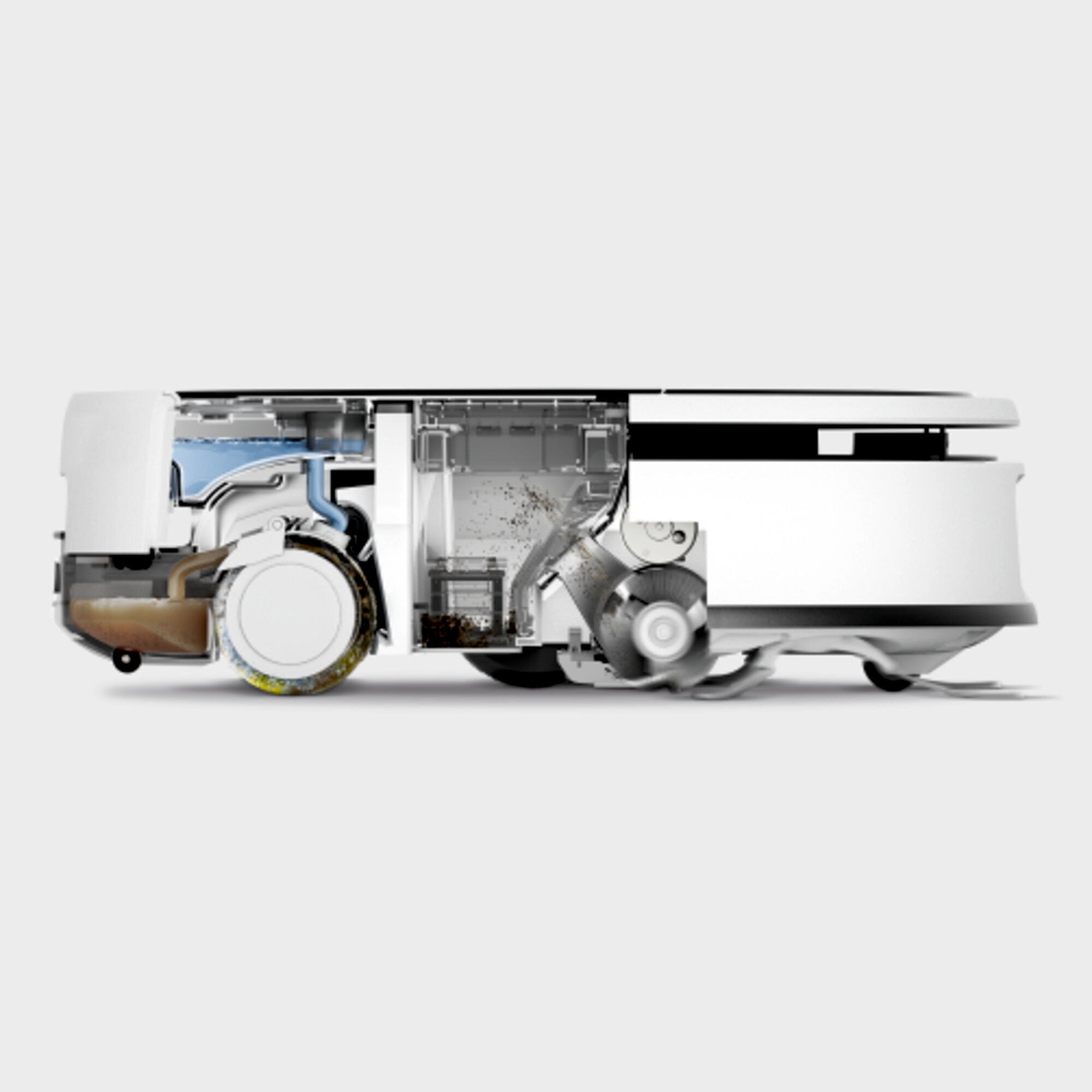 Aspirateur robot laveur KARCHER RVF7 confort EXTRA - aspire/lave/sèche tous type de sols - station vidange liquide/poussière - 160m²