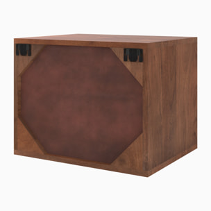 Table de chevet suspendue en bois de manguier - Oréa