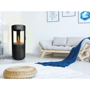 Poêle à éthanol 3kW en acier noir