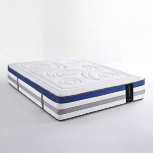 Matelas Quintessence, Mémoire de Forme, Mousse Haute Densité & Hyper Soft, 30 cm, Accueil Enveloppant, Soutien Ferme