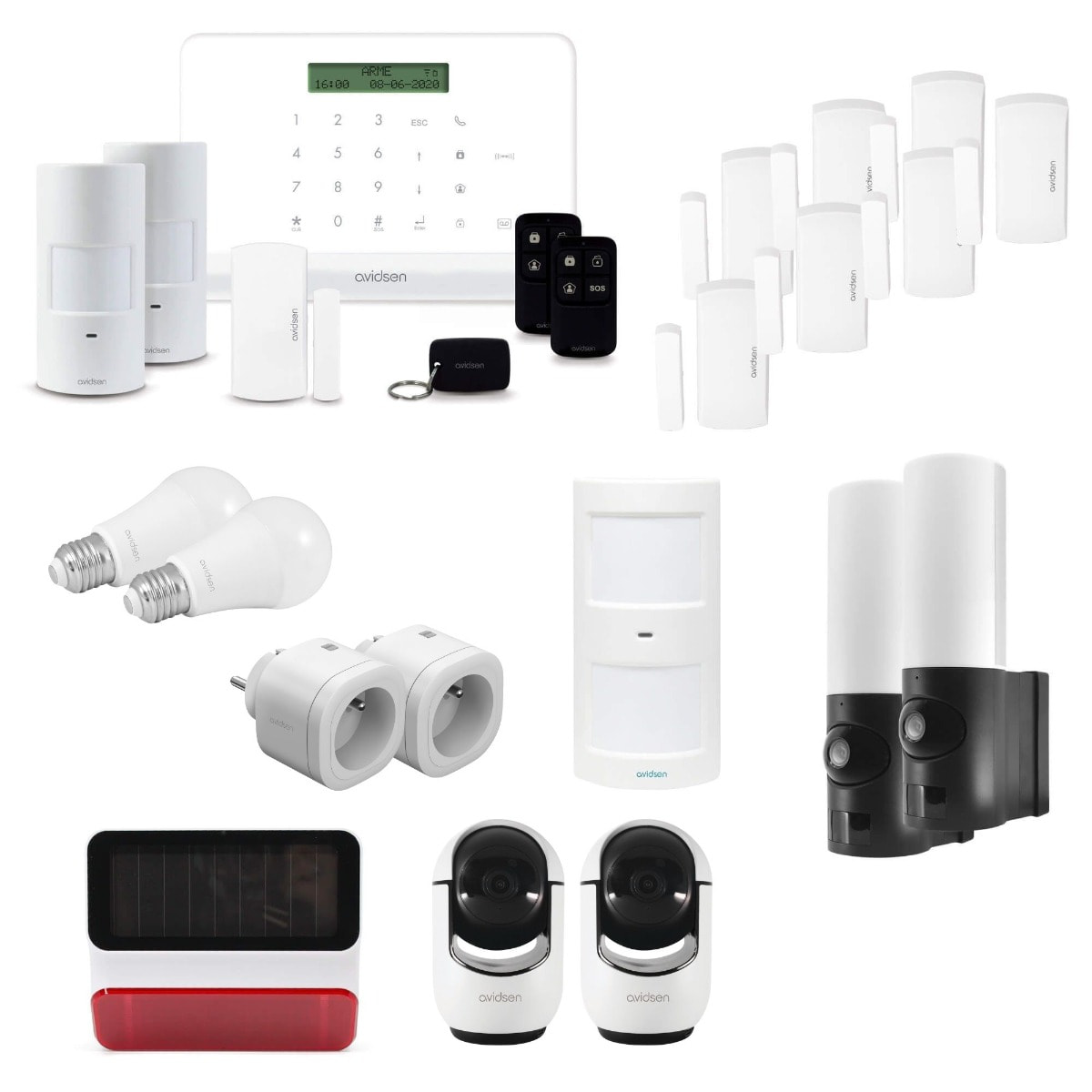 Kit alarme sans fil connectée HomeSecure pour votre maison T4/T5