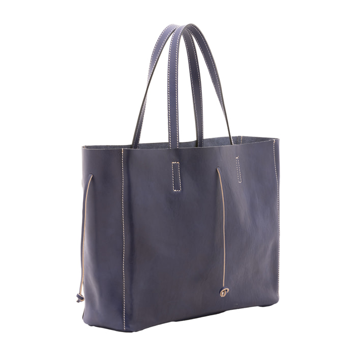 Borsa a spalla  unisex In Vera pelle Made in Italy 30x16x23 cm