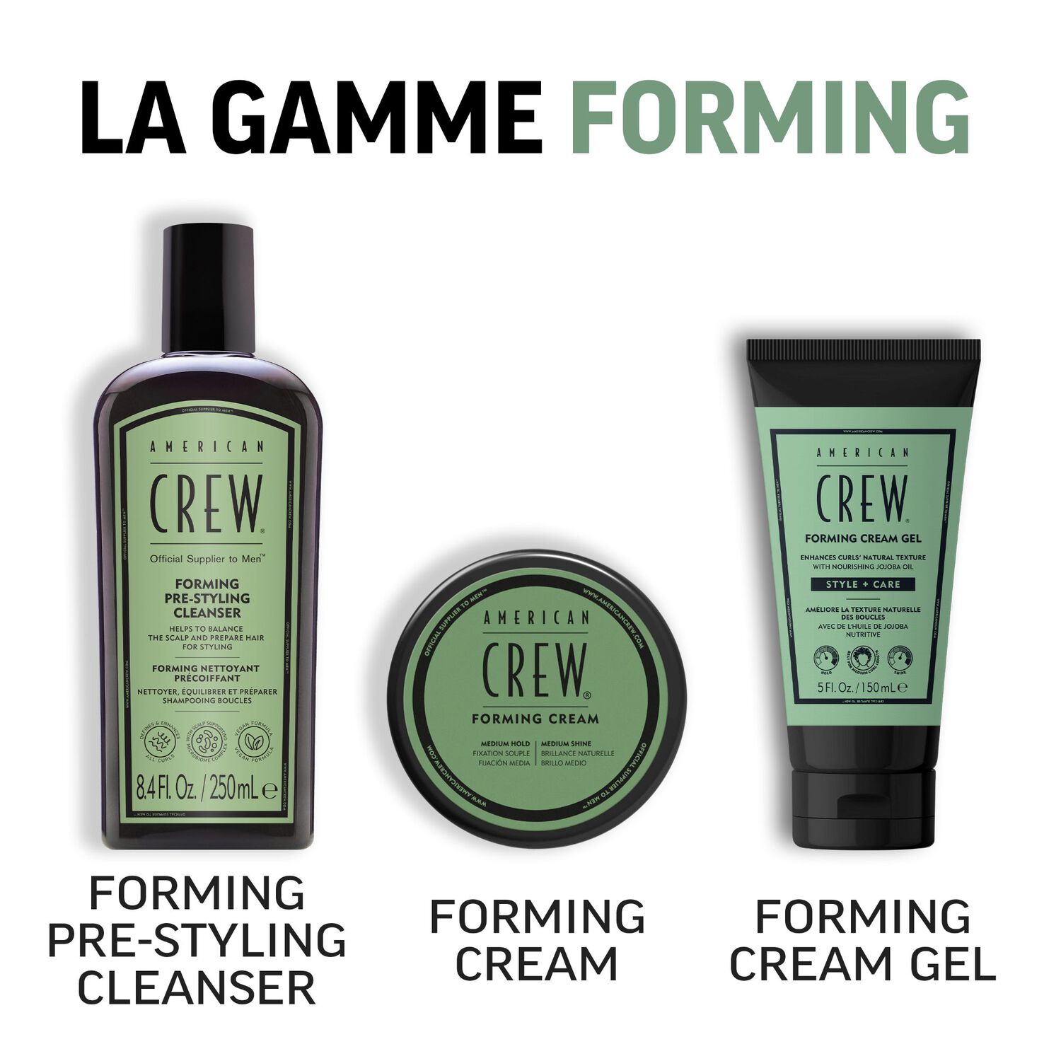 Crew Styling - Coiffant-soin hybride Forming Cream Gel 150ml