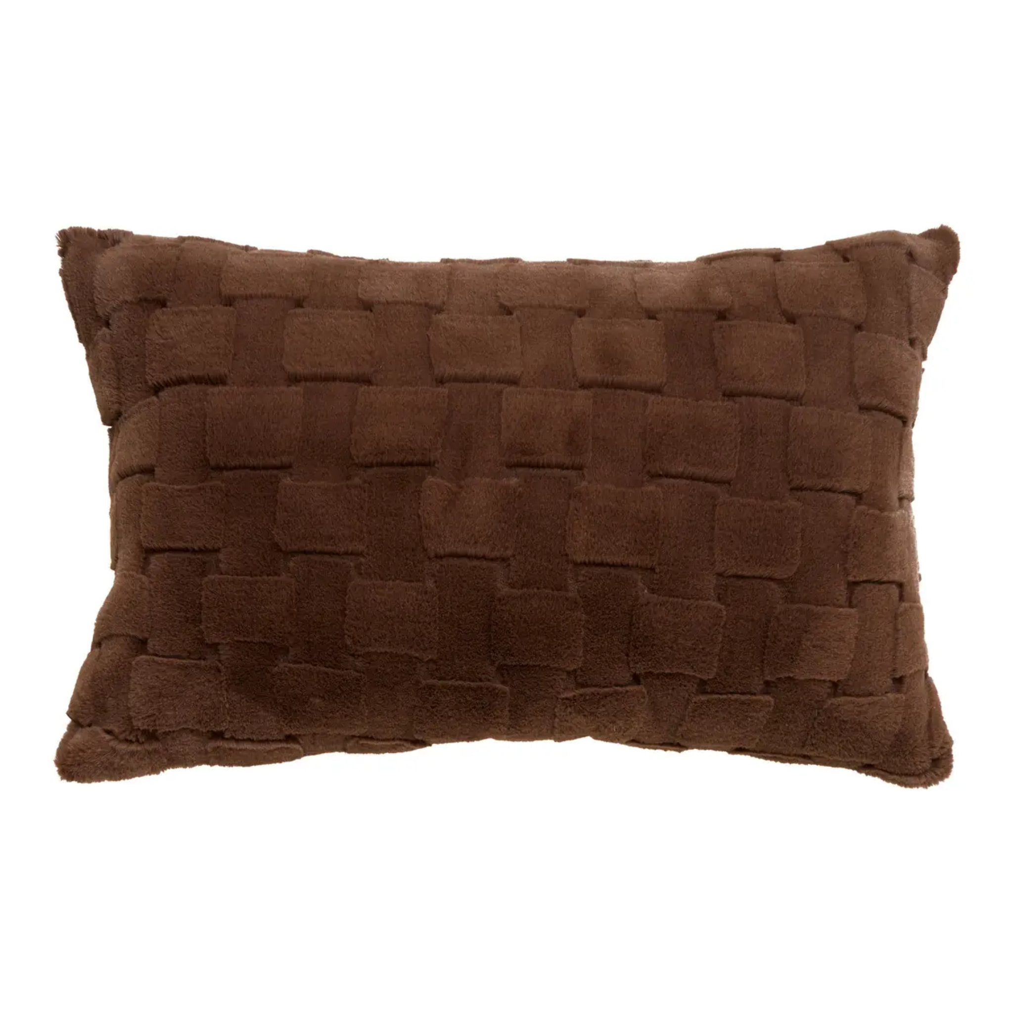 Coussin Nalia rectangulaire 50x80cm marron