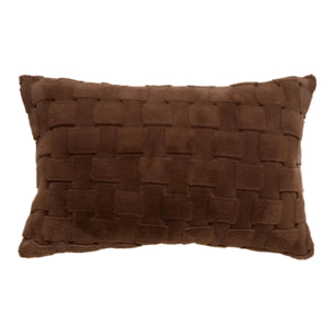 Coussin Nalia rectangulaire 50x80cm marron