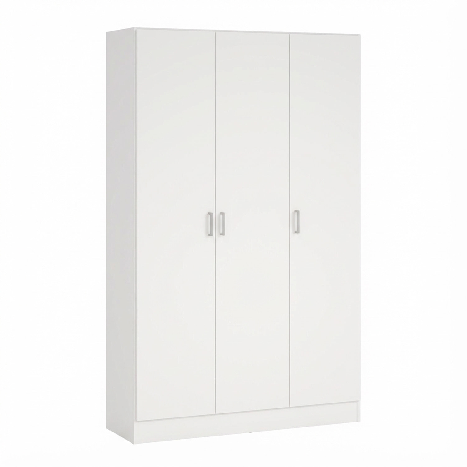 Armadio Multiuso Con 3 Ante Battenti E Ripiani Interni Design Moderno Salvaspazio Armadietto Mobile Camera Da Letto 140.25 x 36 x 180.9 cm Bianco