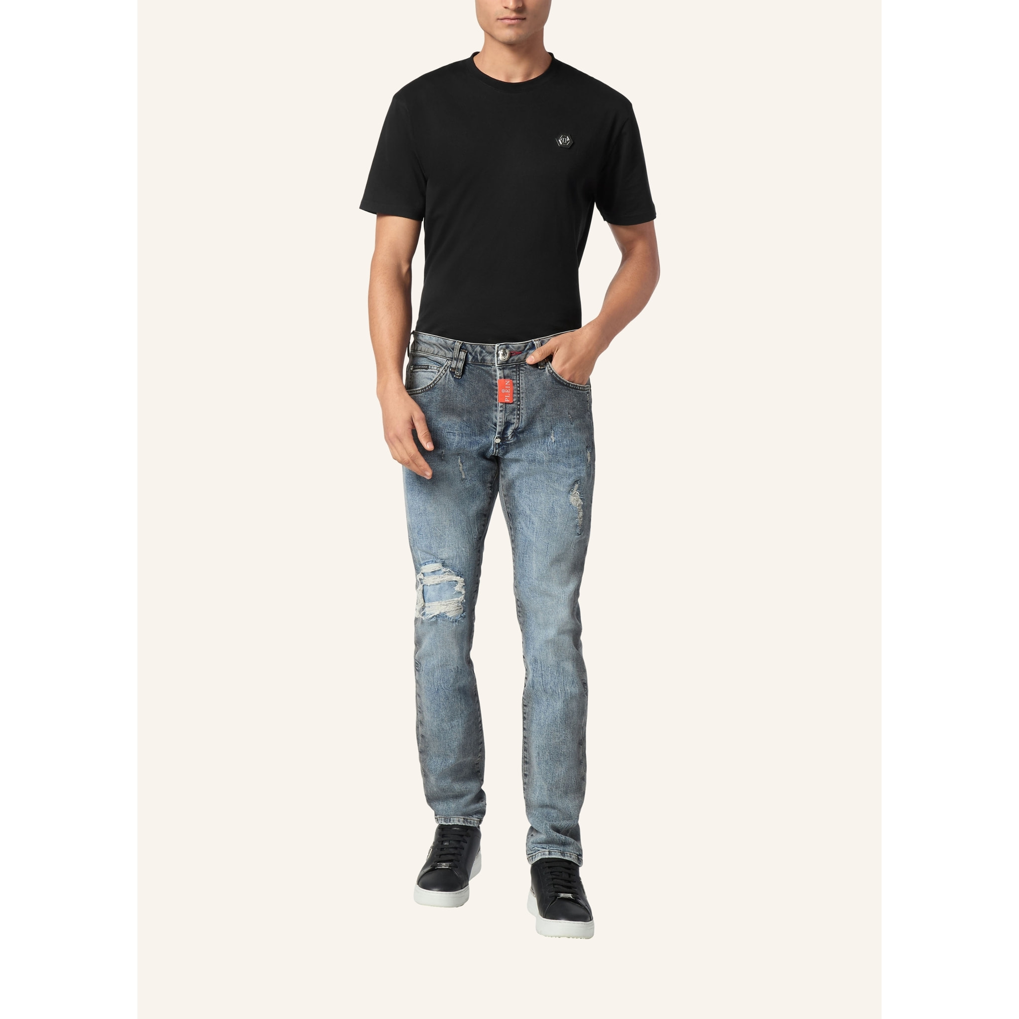 PHILIPP PLEIN Jeans taglio straight HEXAGON