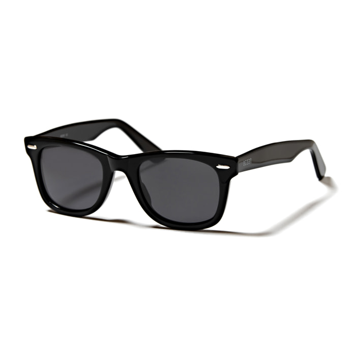Gafas de sol OCEAN OSAKA - Negro brillante / Revo plateada