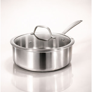 Sauteuse acier inoxydable 24cm - fait en France - tous feux TRIPLY