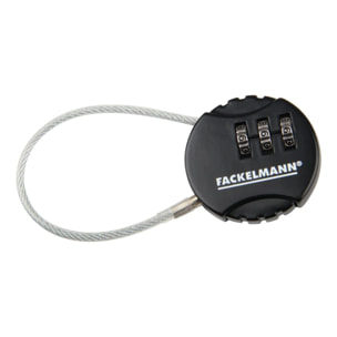 Cadenas câble à code à 3 chiffres Fackelmann Tecno