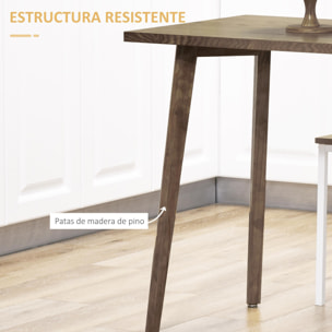 Mesa de Comedor Mesa de Cocina Rectangular Mesa para Salón con Patas de Madera de Pino para Oficina 98x60x76,5 cm Natural