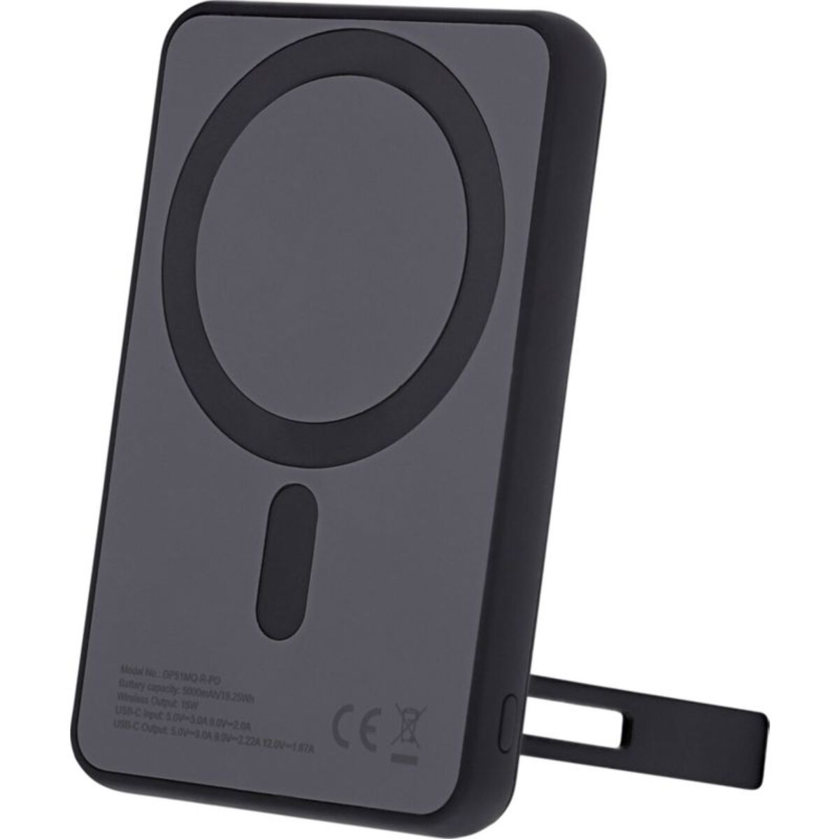 Batterie externe TNB 5000 mAh MagSafe fonction stand noir