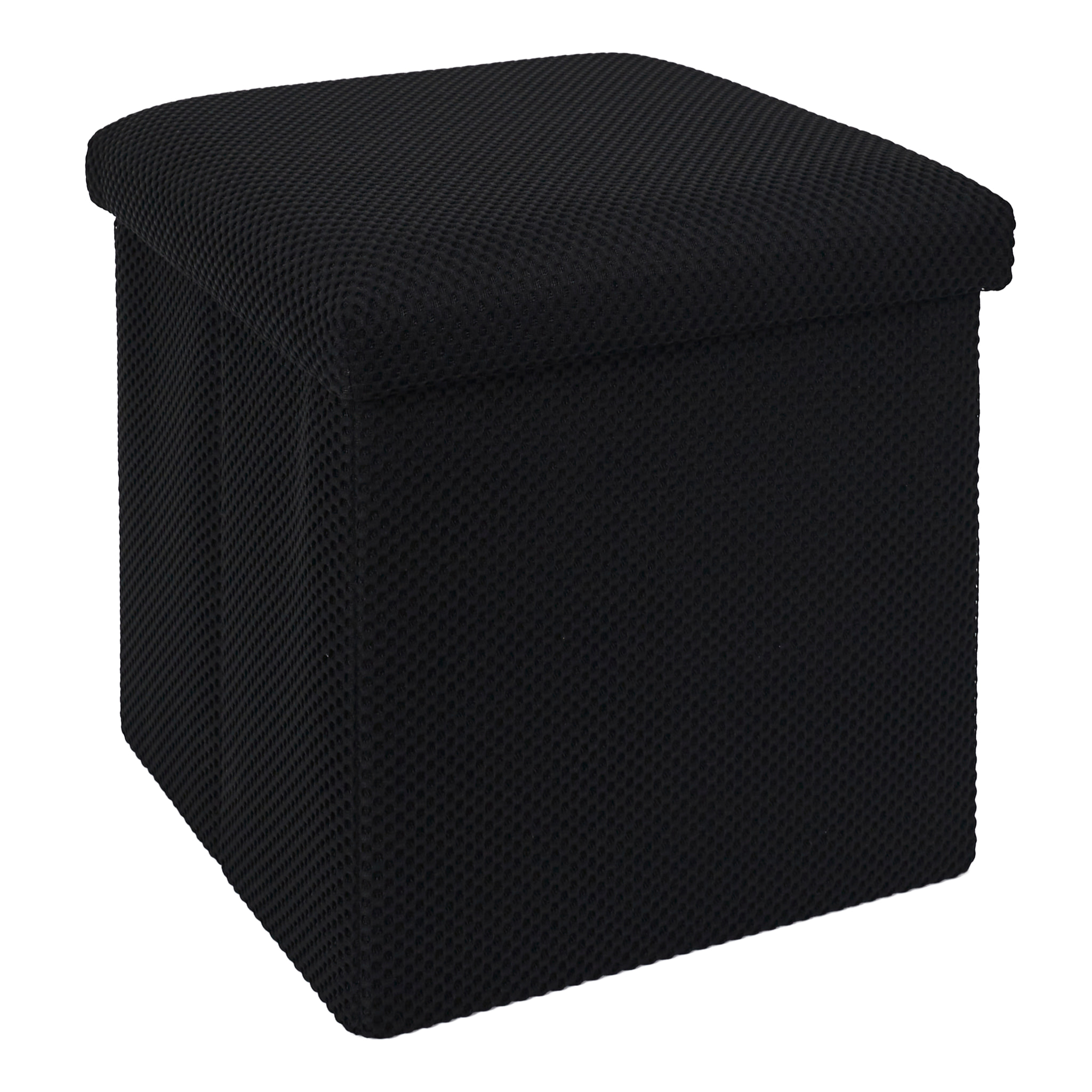 Coffre Pouf Pliable Atome Noir