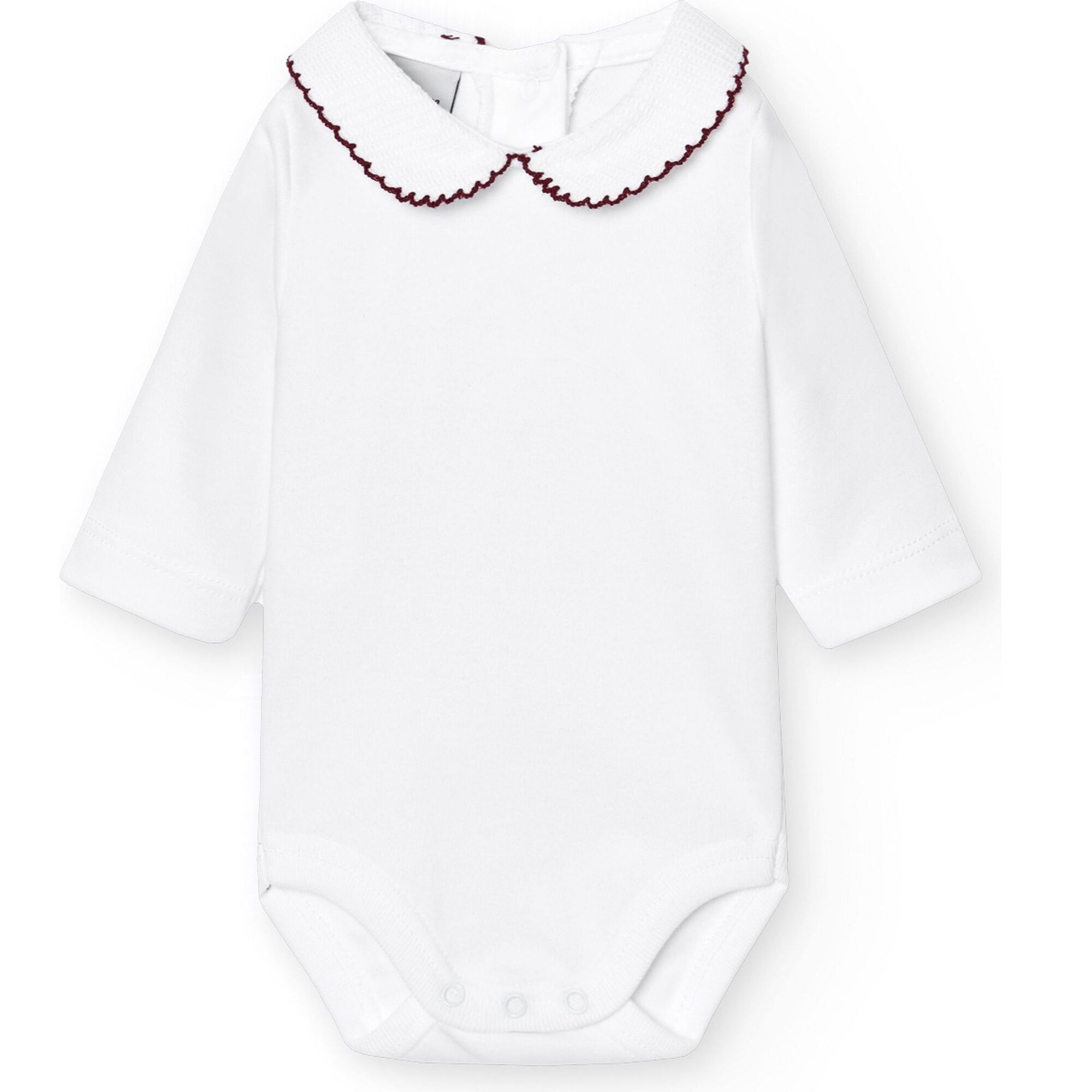 Body bebé manga larga cuello polo piqué