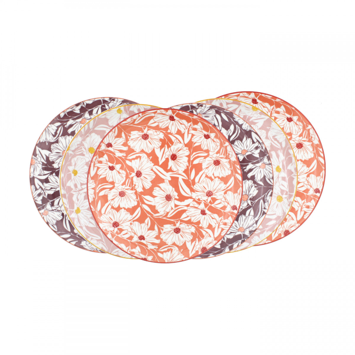 Lot de 6 grandes assiettes, OPHELIA