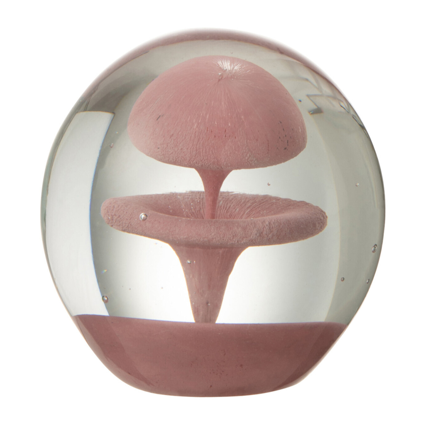 J-Line presse-papier Bulle - verre - rose - small