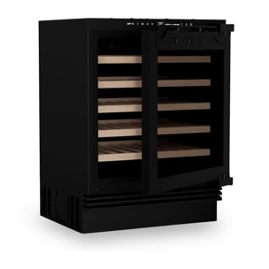 Vinoteca encastrable e integrable 48 botellas, 134 L, LES PETITS CHAMPS, temperatura regulable 5–22 °C