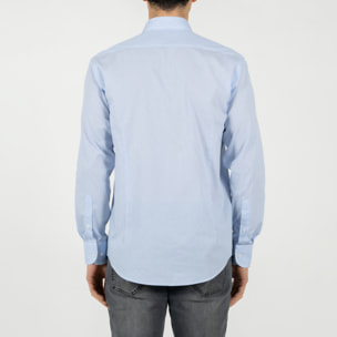 Camicia a righe collo francese