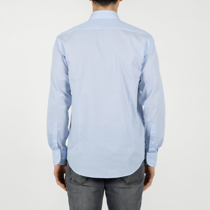 Camicia a righe collo francese