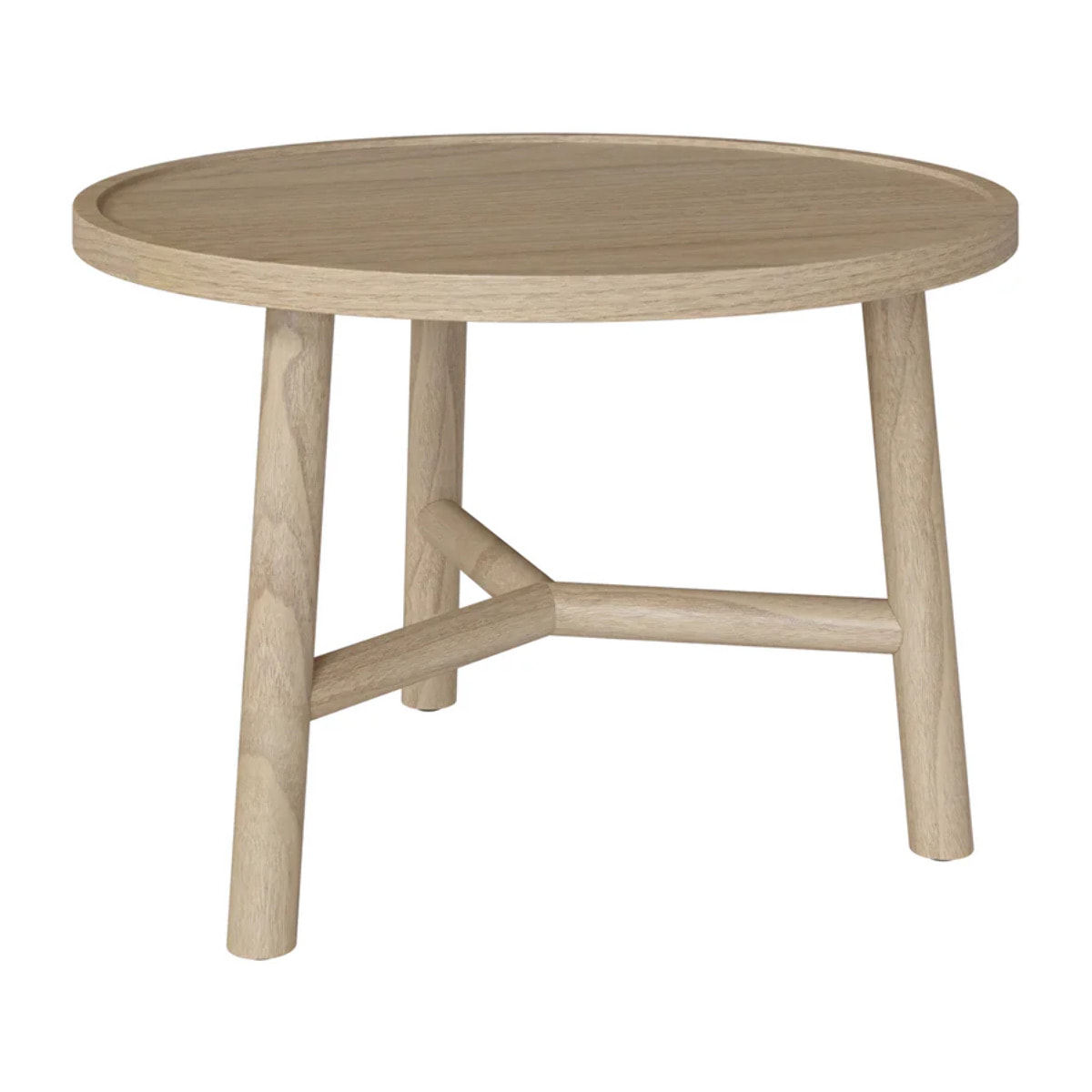 Table basse ronde en bois de mindi D60 cm - Paloma