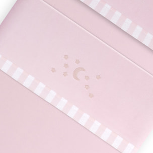 Triptico Coche Coralina D. Algodon Luna Estrellas Rosa