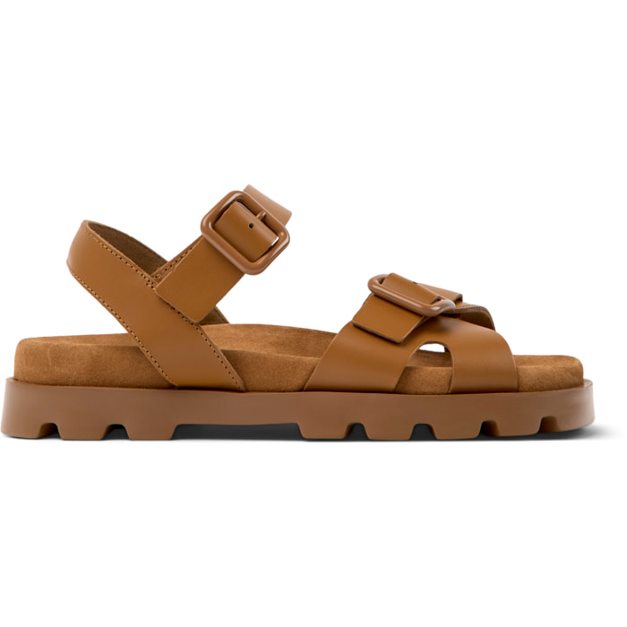 Sandalias - CAMPER Brutus Sandal - Marron - Cuero liso