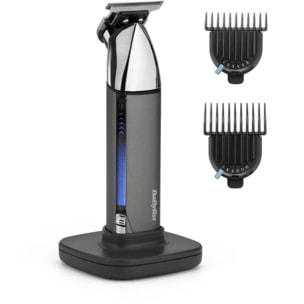 Tondeuse barbe BABYLISS Super-X Metal Series T996E, 13 hauteurs de coupe, précision 0,2 mm, autonomie 300 mn