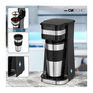 Cafetière 1 tasse isotherme Clatronic KA 3733