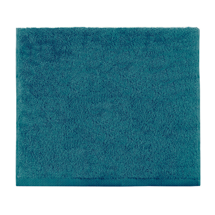 Drap de bain uni en coton, AQUA, Vert Émeraude