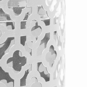 Tolosa - Camino a bioetanolo da tavolo per interni ed esterni Ø20 x H49,5 cm, colore bianco