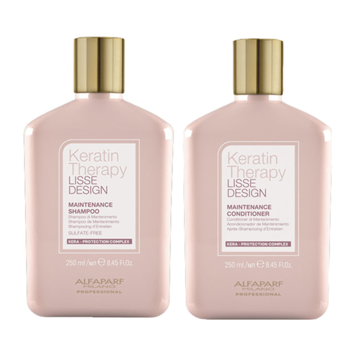 ALFAPARF MILANO Kit Keratin Therapy Lisse Design Shampoo 250ml + Conditioner 250ml