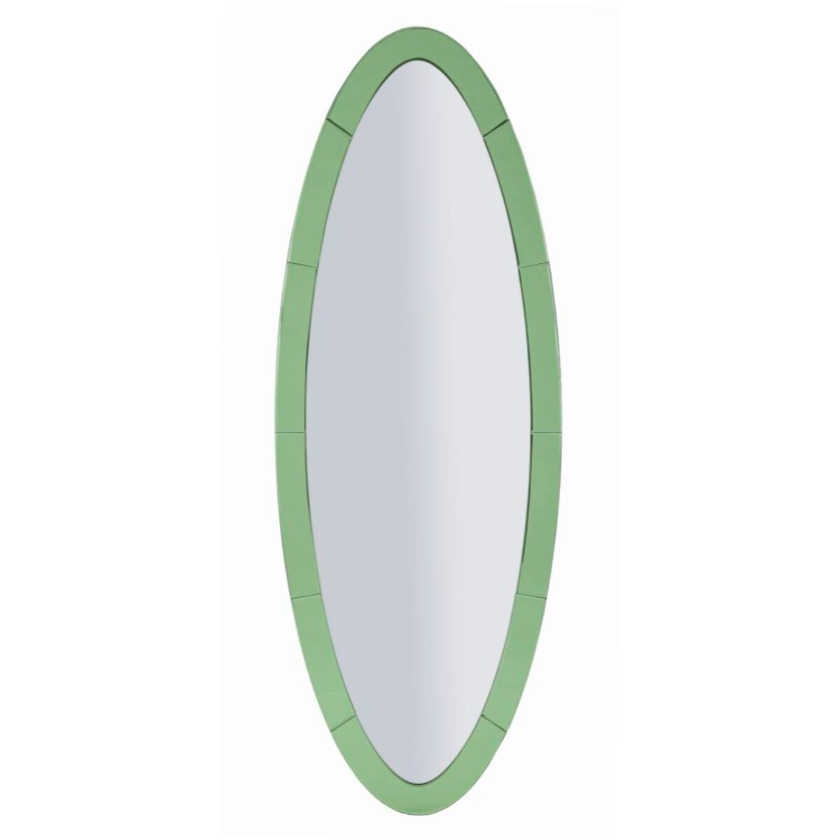 SPECCHIO DA MURO OSLO VERDE CM 55X2X150 (MISURA SPECCHIO CM 42,5X137,5)