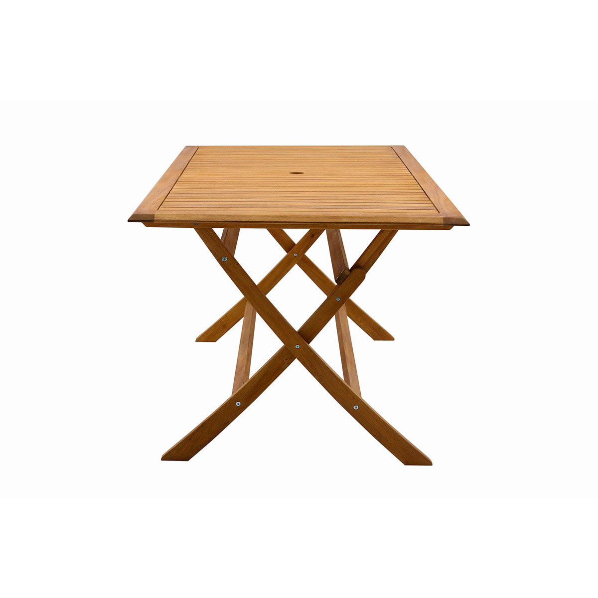 Table de jardin pliante rectangulaire en bois massif L170 cm SANTIAGO