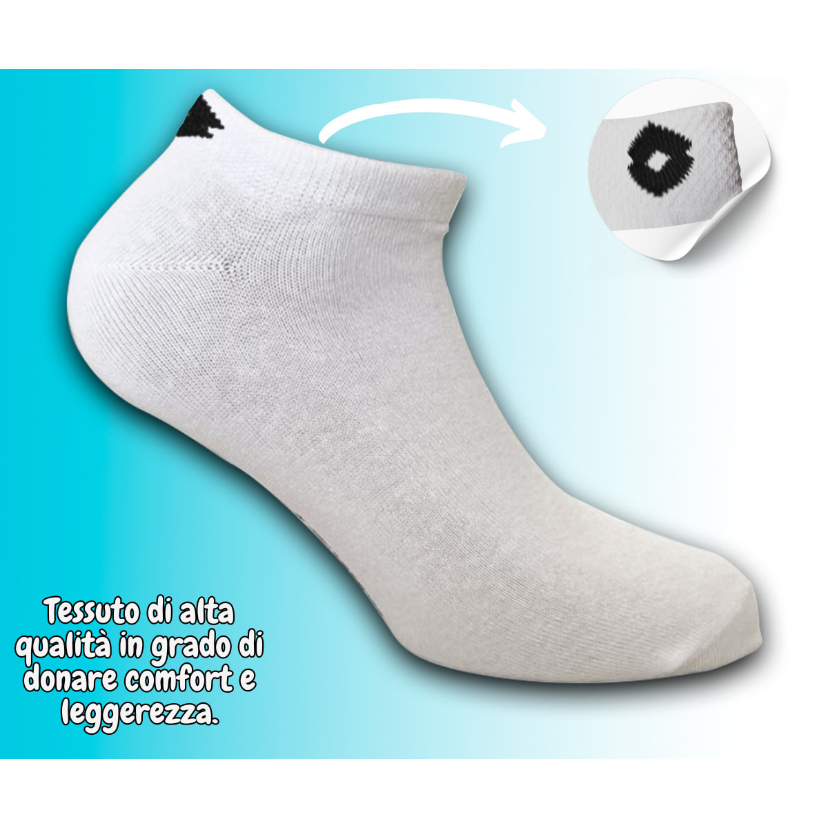 12 Paia Calze Calzini Uomo LOTTO Toni