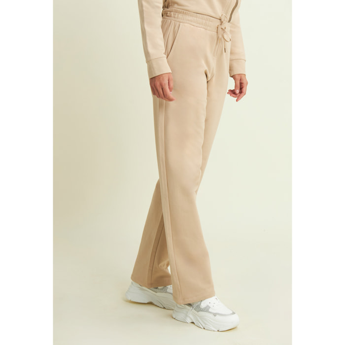 Pantaloni regular con gamba dritta e coulisse