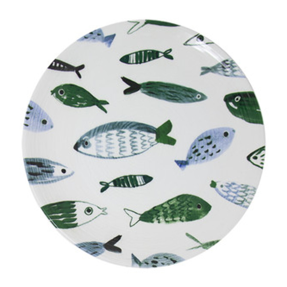 Set 6 piatti da frutta Camogli in ceramica sottosmalto